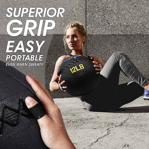 Yes4All Wall Ball - Soft Medicine Ball/Wall Medicine Ball for Full Body Workout and Strength Exercise 30LB