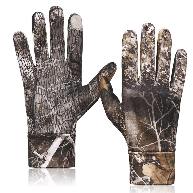 EAmber Camouflage Hunting Gloves Camo Touch Screen Gloves Pro Anti-Slip Lightweight Archery Accessories Hunting Outdoors