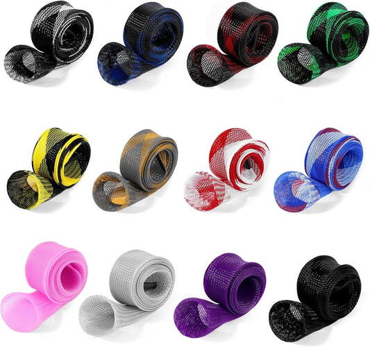 Fishing Rod Sleeve - 12PCS Fishing Pole Cover for Baitcasting, Casting, and Fly Rods | Durable Protection