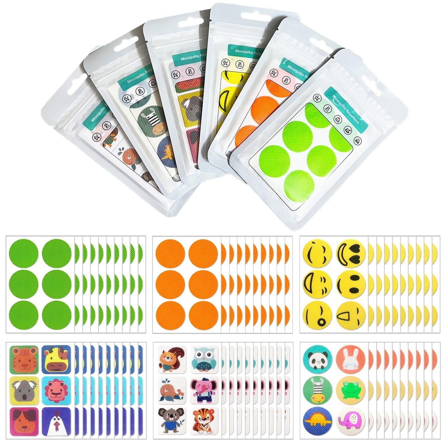 BuggyBands 360 Pcs Mosquito Repellent Stickers, Deet-Free Mosquito Patches for Kids Babies Adults for Indoor Outdoor Traveling Camping Sleeping