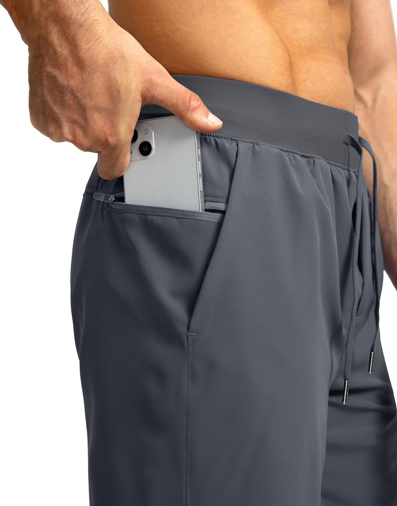 Men's Running Shorts - Quick Dry Athletic Shorts with Zipper Pockets | 9"/7"/5" Sizes for Basketball & Gym Workouts