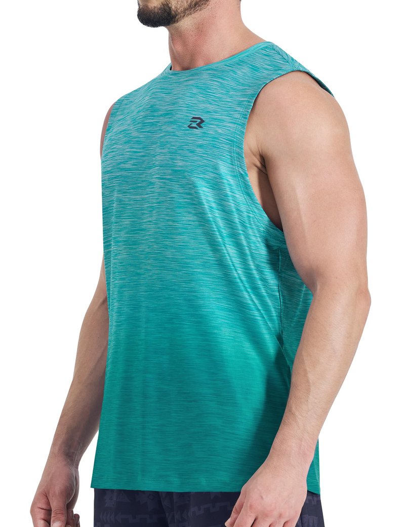 Men's Tank Tops Quick Dry Workout Muscle Gym Sleeveless Shirts UPF 50+ Sun Protection Running Beach Summer Swim Shirts