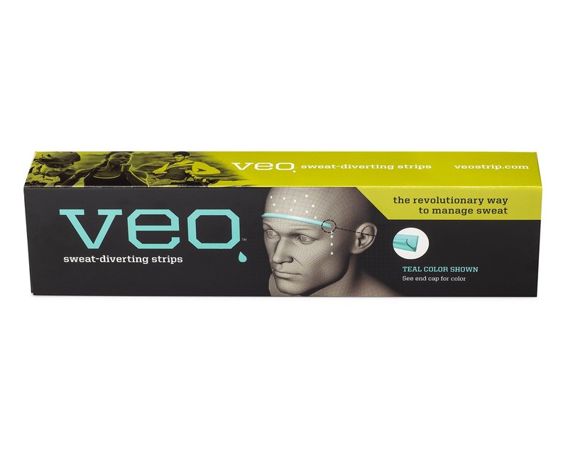 Veo Strip | Sweat-Diverting, Adhesive Strips that Channel Sweat Away from Your Eyes and Glasses | Non-Absorbent for Unlimited Capacity (Clear 30)