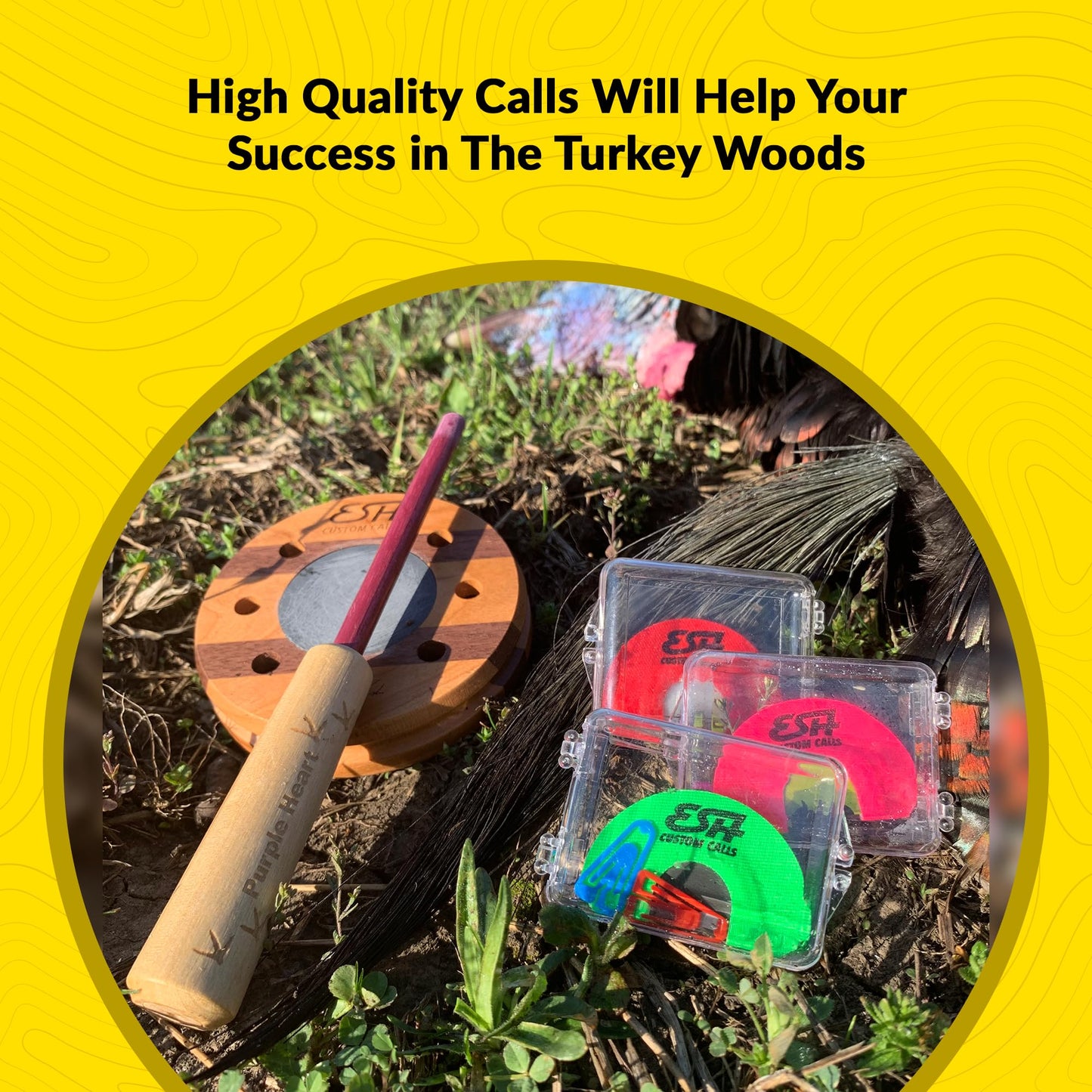 ESH Dymondwood Turkey Call Striker – Precision Striker for Glass & Slate Pot Calls – Must-Have Turkey Hunting Accessory for Beginners & Pros