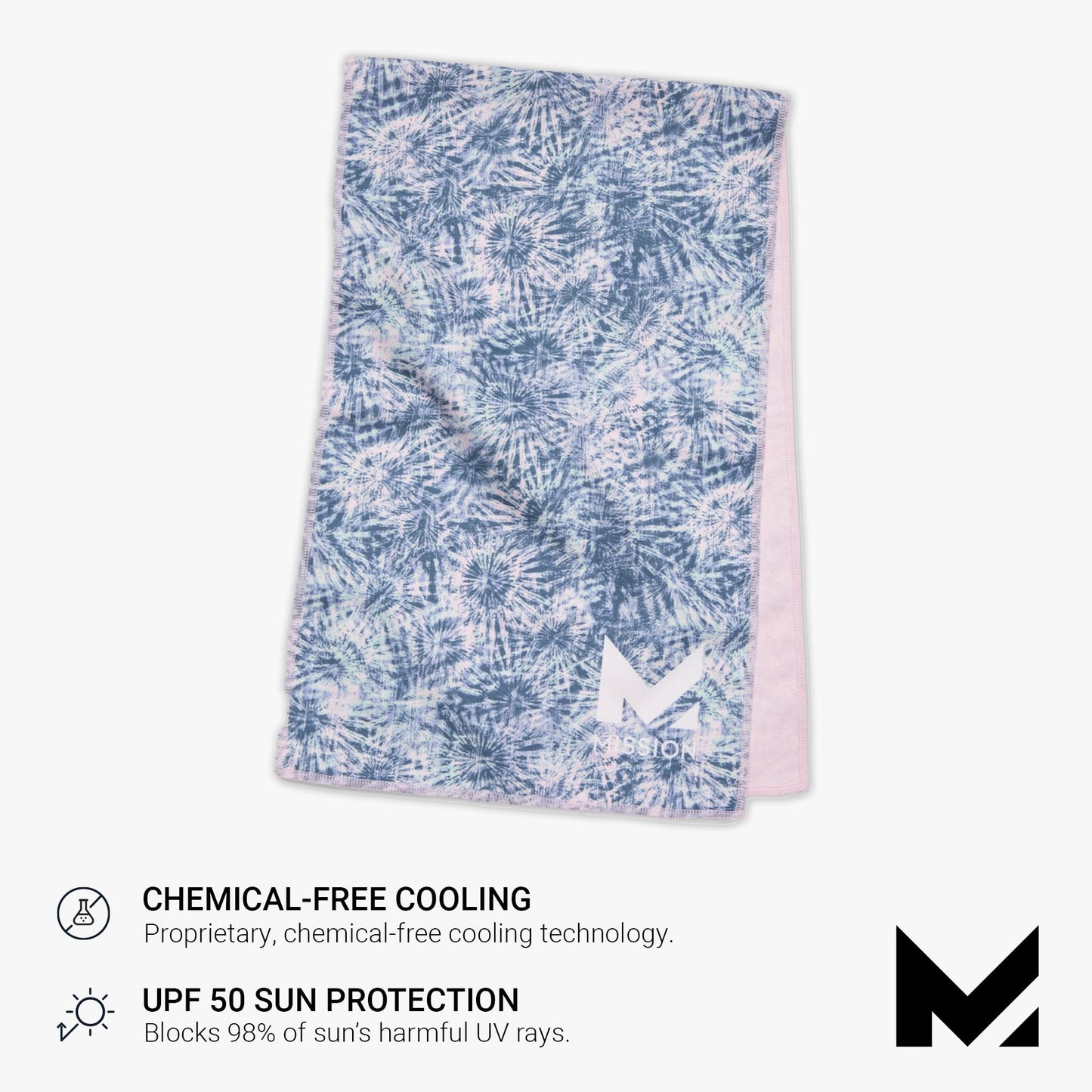 MISSION Original Cooling Towel, Twist & Shout Honeydew - Soft, Durable Microfiber - Cools Up to 2 Hours - UPF 50 Sun Protection - Machine Washable