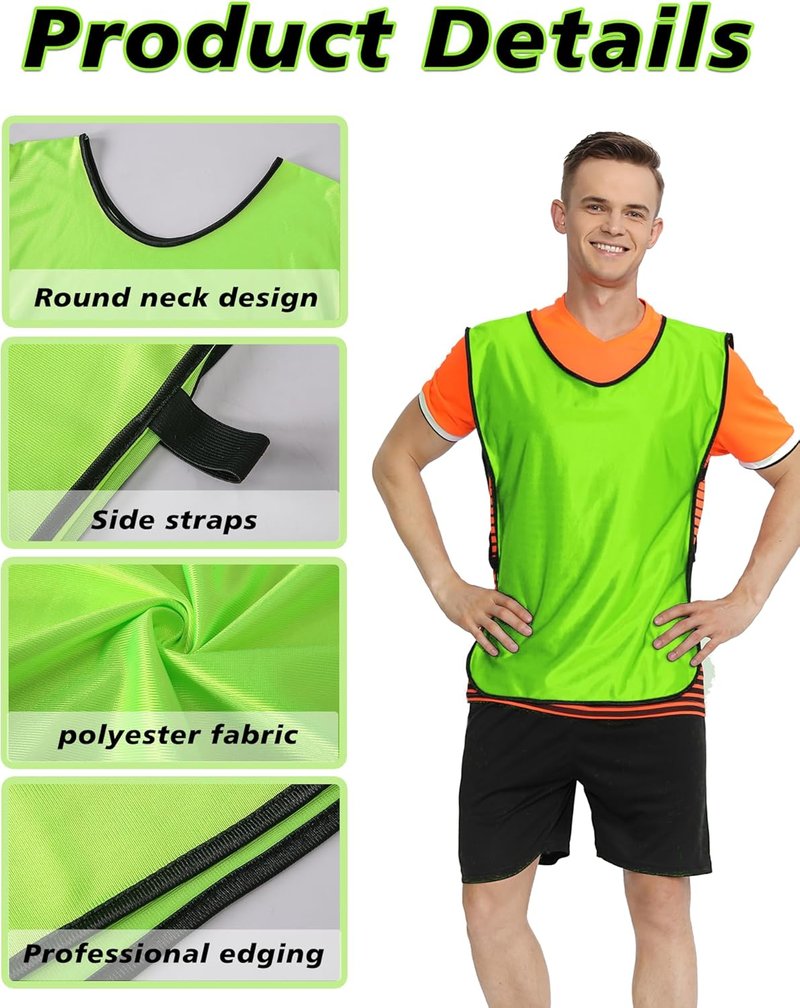 Custom Pinnies Youth Team Sports | Personalized Basketball Practice Jerseys - Add Logo/Text/Number