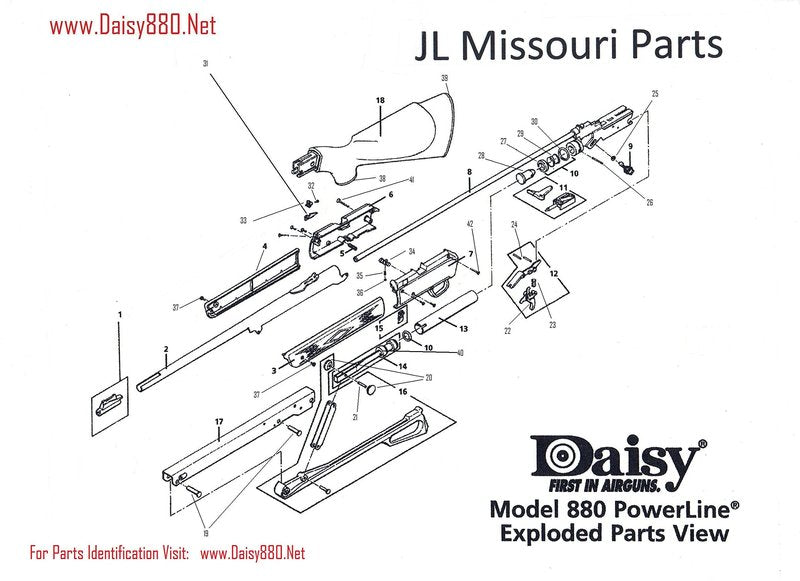 Daisy Powerline 880/881/7880/922/817/822/977 Pump Piston Assembly Complete Gun Bb Air Rifle New