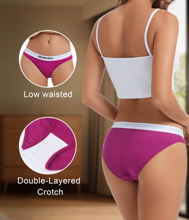 Bobelle Wear Merino Wool Panties, Warmers Underwear for Women Soft Comfortable Breathable 3 Pack Small Multicolor03