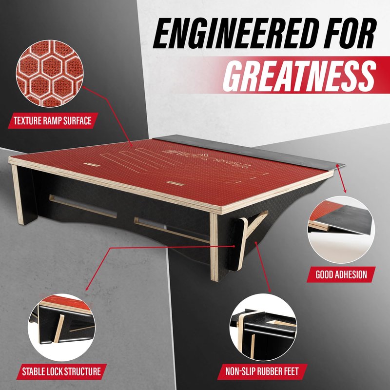 Yes4All Single-Piece Skateboard Ramp, Bike Ramp, Skate Ramp - Design for Beginners, More Durable, Capacity 220Lbs