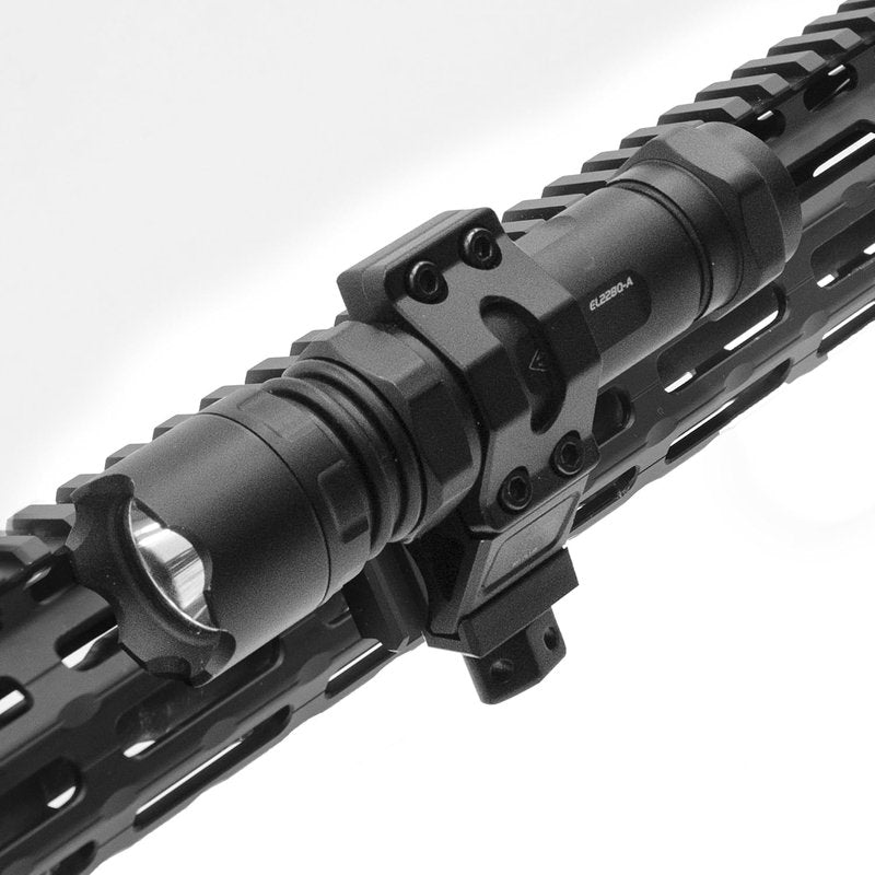 UTG PRO 4-Slot Picatinny Rail Section - Durable Black Accessory for Tactical Gear