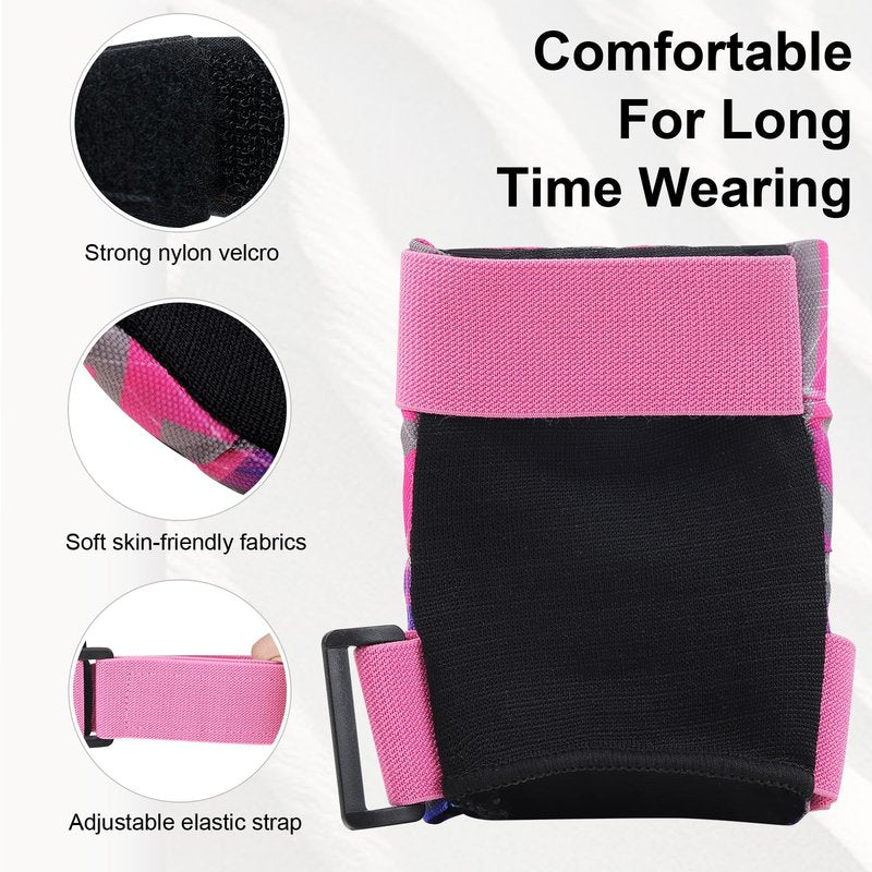 YooxArmor Toddler Knee Pads and Elbow Pads Set for Kids 3-5/5-8, Kids Wrist Guards for Roller Skating,Cycling, Skateboard, Inline Skating, Scooter Riding Sports