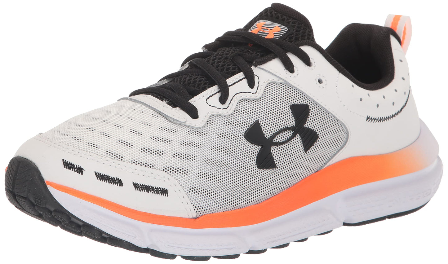 Under Armour Men's Charged Assert 10 Shoes, (101) White/White/Black, 11 X-Wide