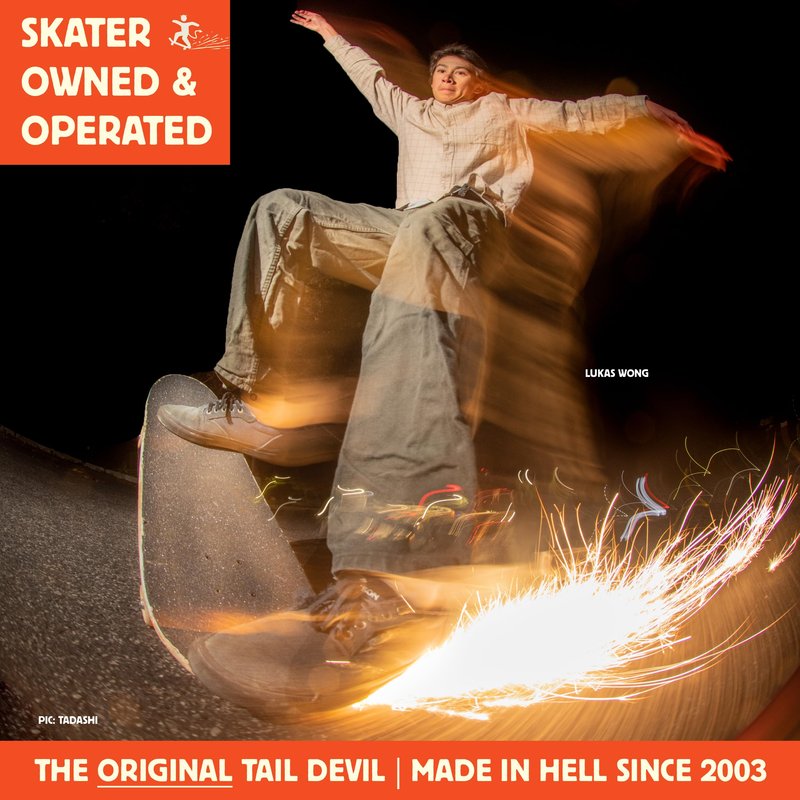 Tail Devil Skateboard Spark Plate - Sparks for Your Skateboard | Ultimate Skateboarder's Accessory | A Tail Plate Attachment for Cool Sparking Effect (1 Pack)