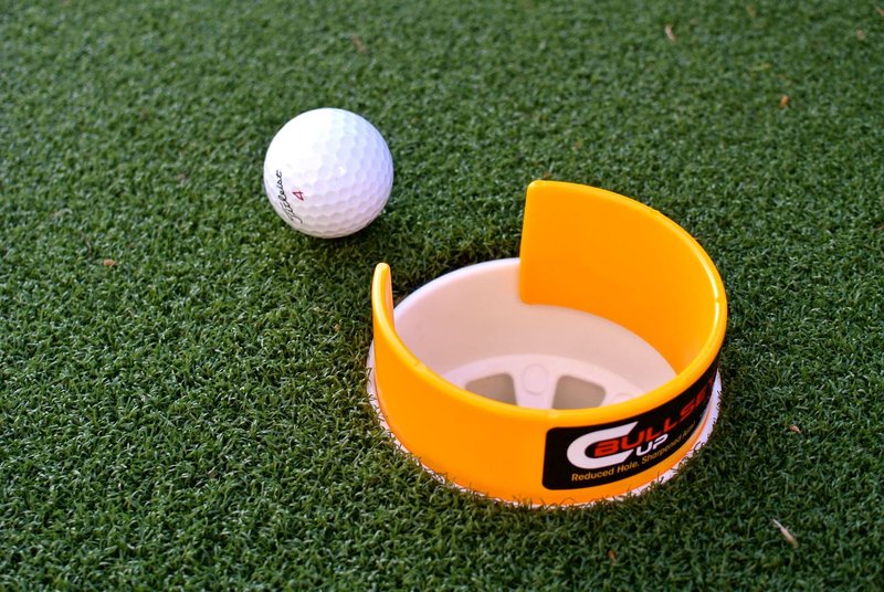 EyeLine Golf Bullseye Cup- Portable Aids to Improve Putting Accuracy. Reduce The Size of Cup to 2.5”. Create Cup Entry Point for Ball. Speed Control for Breaking Putts. Made in USA. Indoors/Outdoors
