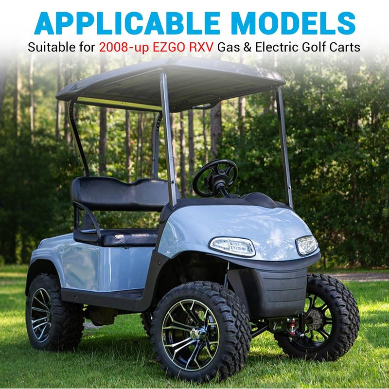 CartClan Golf Cart A Arm Suspension Bushing and Sleeve Kit, EZGO RXV A Arm Bushings Suitable for 2008-Up EZGO RXV Golf Cart, Replace OEM# 608086 601340 602085 601754 602415 600525