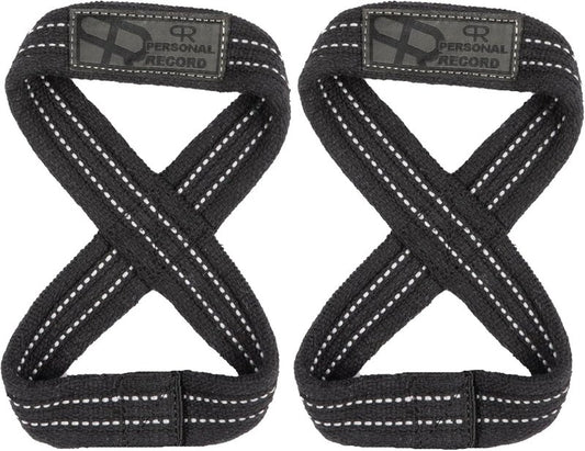 Deadlift Straps - Heavy Duty Figure 8 Weightlifting Straps for Powerlifting & Bodybuilding | Strong Grip Support for Men & Women