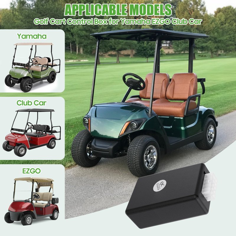 10L0L Golf Cart Control Box for Yamaha, EZGO TXT RXV and Club Car Precedent DS - Golf Cart Light Controller Relay Fixing Turn Signal Brake Light Failures