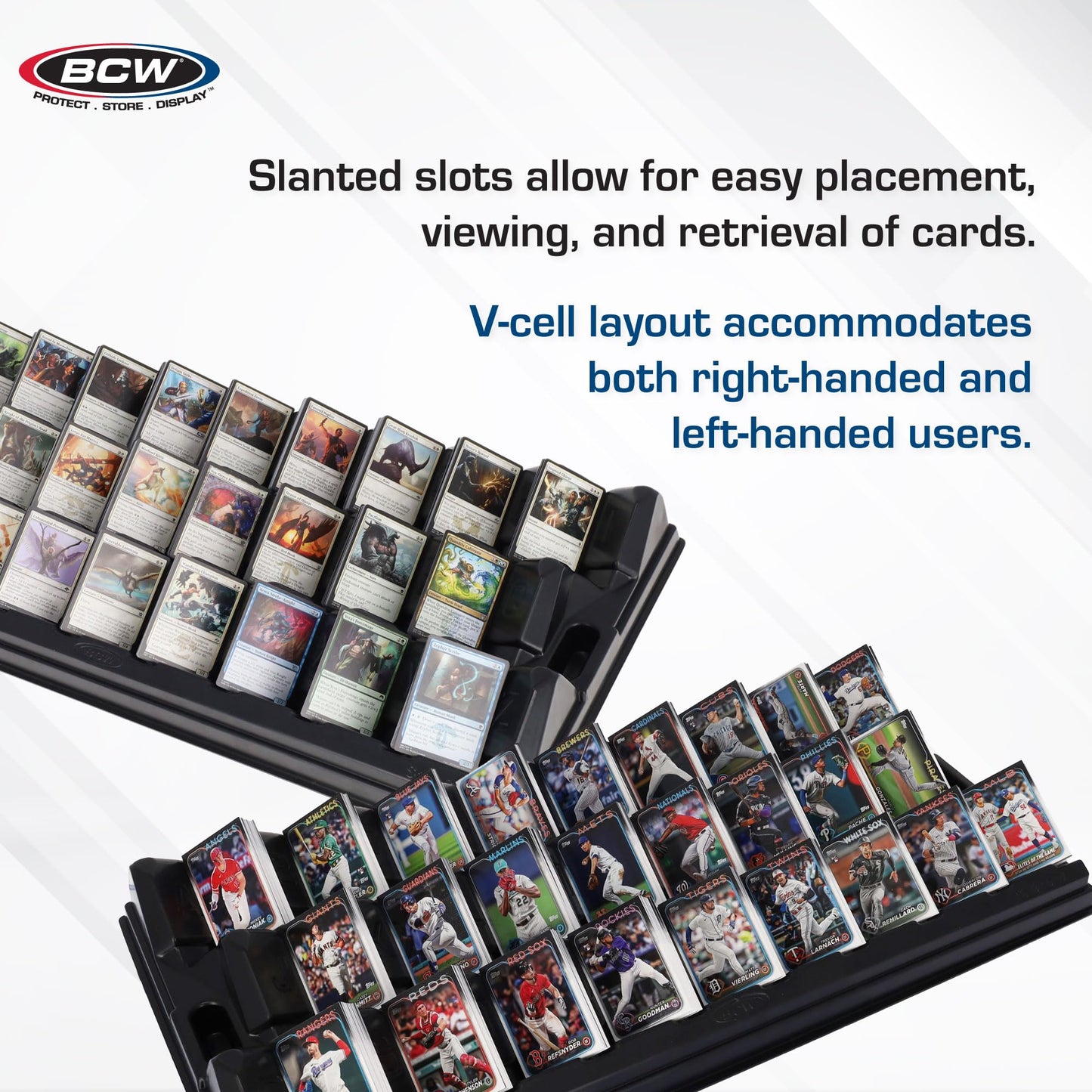 BCW SafeSort Card Sorting Tray – Organizer for Baseball, Trading, TCG, Deck, Game, and Collection Display