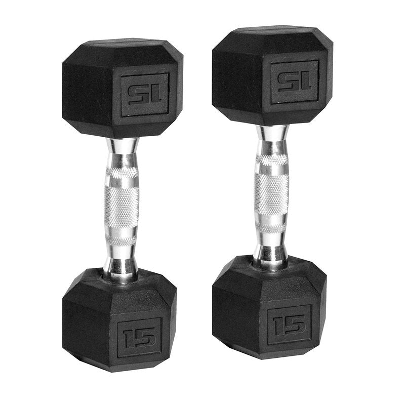 CAP Barbell 60-Pound Coated Hex Dumbbell Set with Dumbbell Stand, Black (SDRS-60RK03)