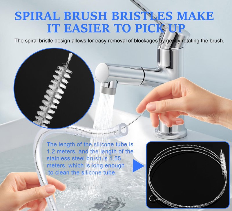 Tube Adapter System - Hands-Free Drinking System for Stanley 30oz, 40oz Tumblers | Leak-Proof Silicone Hose Kit with Magnetic Clip & Cleaning Brush | BPA-Free Travel, Hiking, Wheelchair Accessible