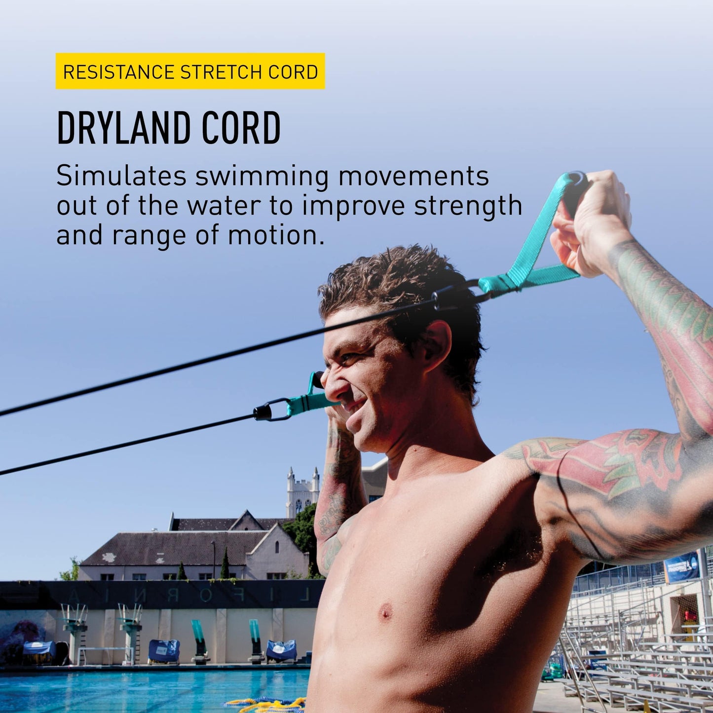 FINIS Dryland Cords - Swim Resistance Bands for Strength & Flexibility - Simulates Swim Strokes - All Ages