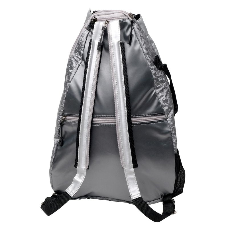 Glove It Signature Tennis Backpack for Women, Lightweight Ladies Tennis Bag & Sling Backpack for 2 Racquets, Balls, Water Bottle - Titanium