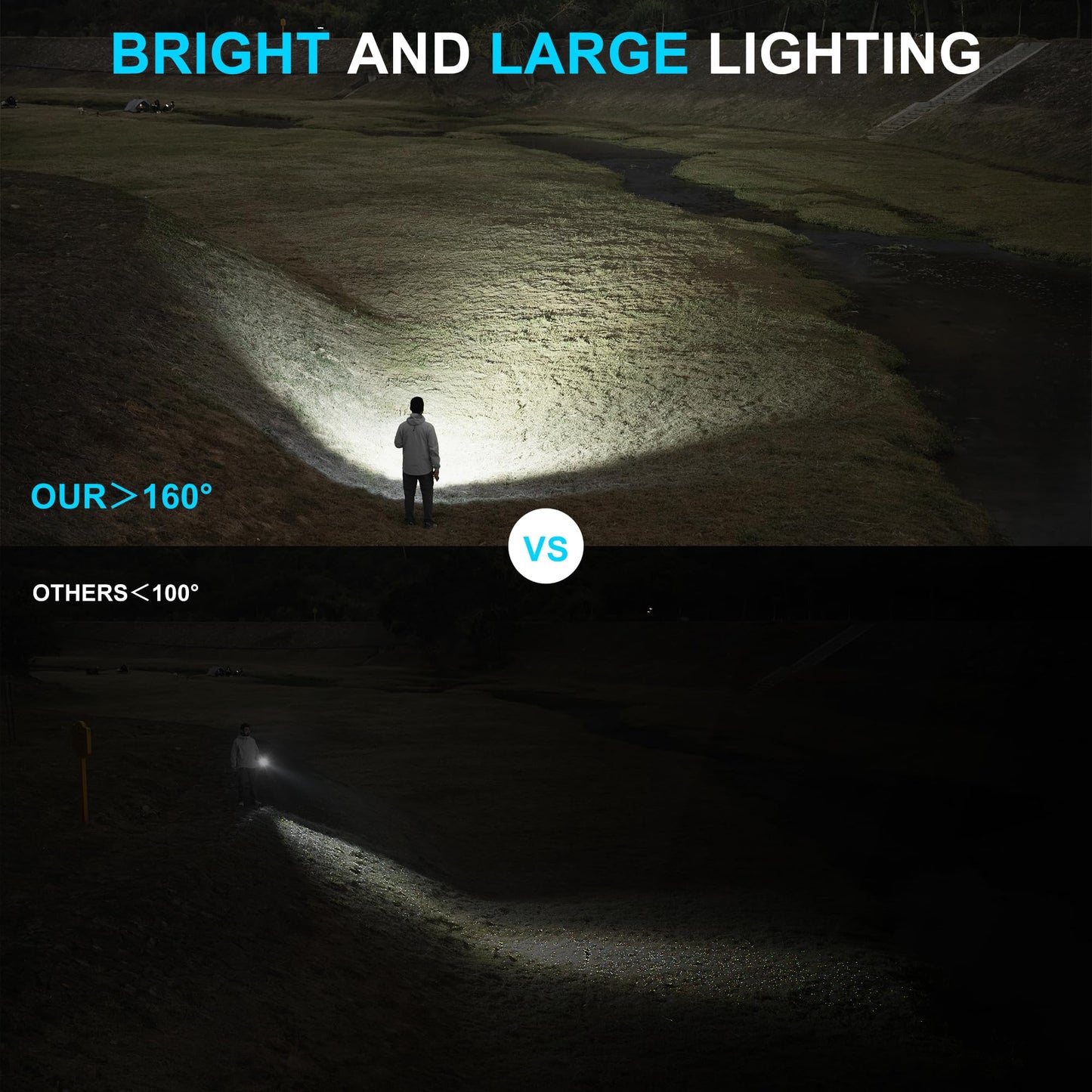 WUBEN C3 Flashlight 1200 High Lumens Rechargeable Flashlights 6 Modes Super Bright IP68 LED Tactical Flashlight for Camping, Home, Emergenc, Inspection, Repair, Tool Gifts for Men(Army Green)