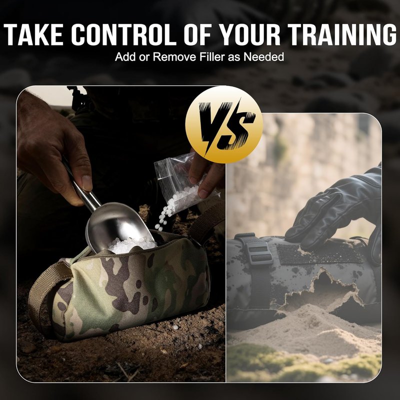 Shooting Rest Bag - Pre-Filled Front & Rear Gun Support | Outdoor Shooting & Hunting