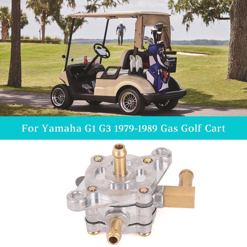 10L0L Fuel Pump for Yamaha G1 G3 1979-1989 Gas 2-Cycle Golf Cart, Replacement for OEM J10-24410-02-00 J10-24410-03-00 J10-24410-03