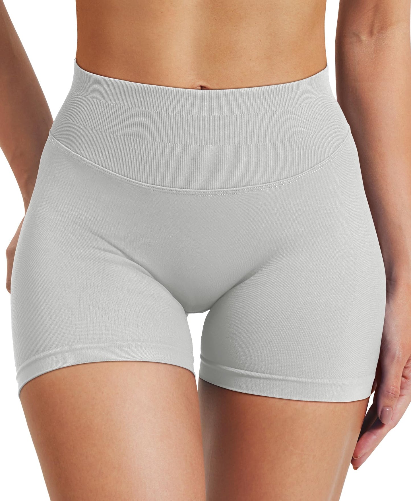 VOYJOY Women Workout Impact Shorts 2.5"/ 3.6"/ 4.5"/ 6" Scrunch Butt Lifting Gym Seamless Booty Biker Shorts