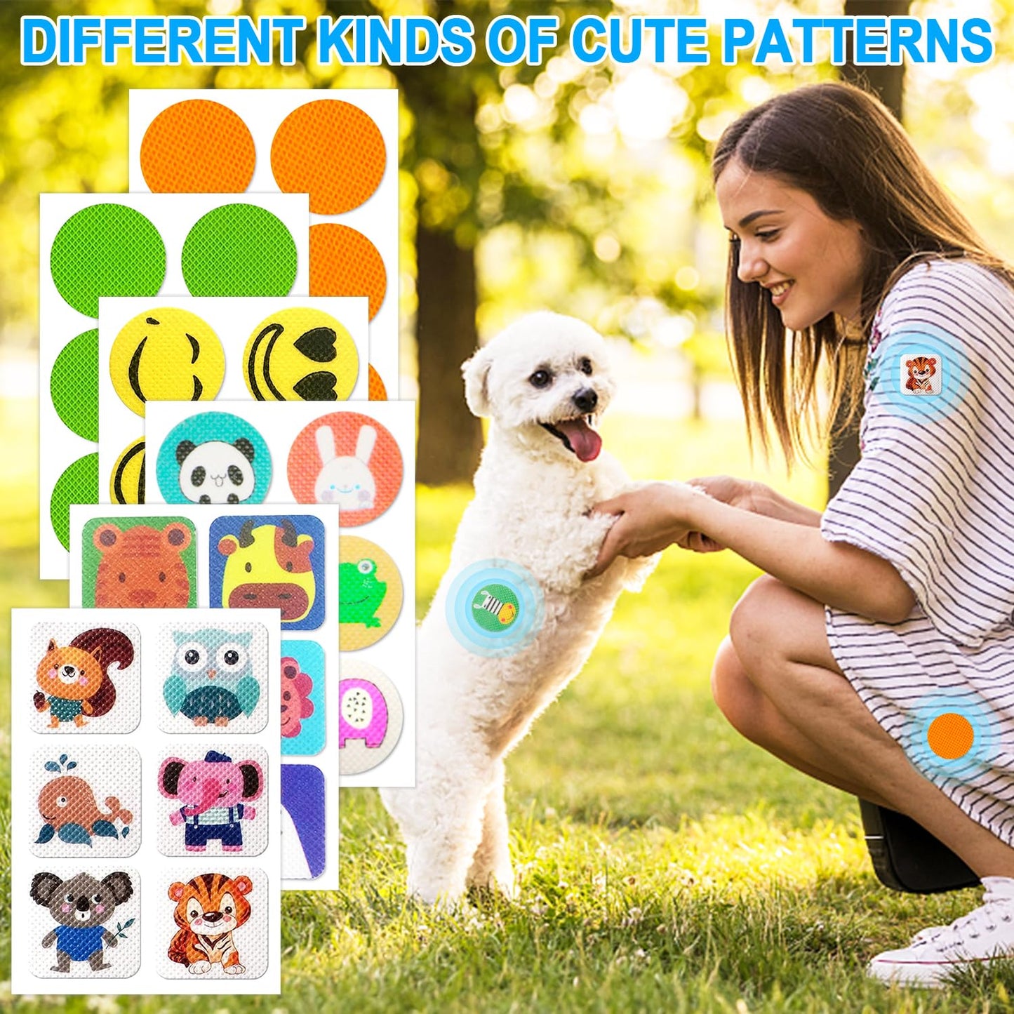 BuggyBands 360 Pcs Mosquito Repellent Stickers, Deet-Free Mosquito Patches for Kids Babies Adults for Indoor Outdoor Traveling Camping Sleeping