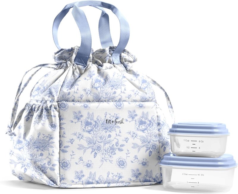 Cinch Lunch Bag for Women - Insulated Fit & Fresh Lunch Box with Containers | Stylish Design