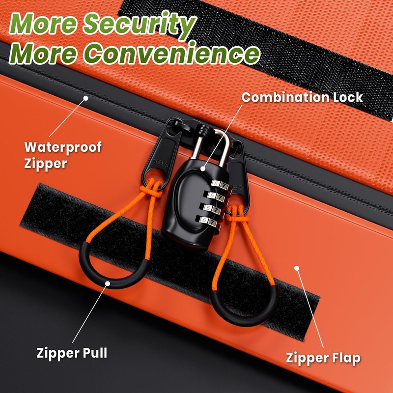 APTY 21 Cubic Feet Car Rooftop Cargo Bag Carrier, Soft Roof Top Luggage Bag for All Vechicles with/Without Rack - with Waterproof Zip, Anti-Slip Mat, Luggage Lock, Storage Bag, Door Hooks