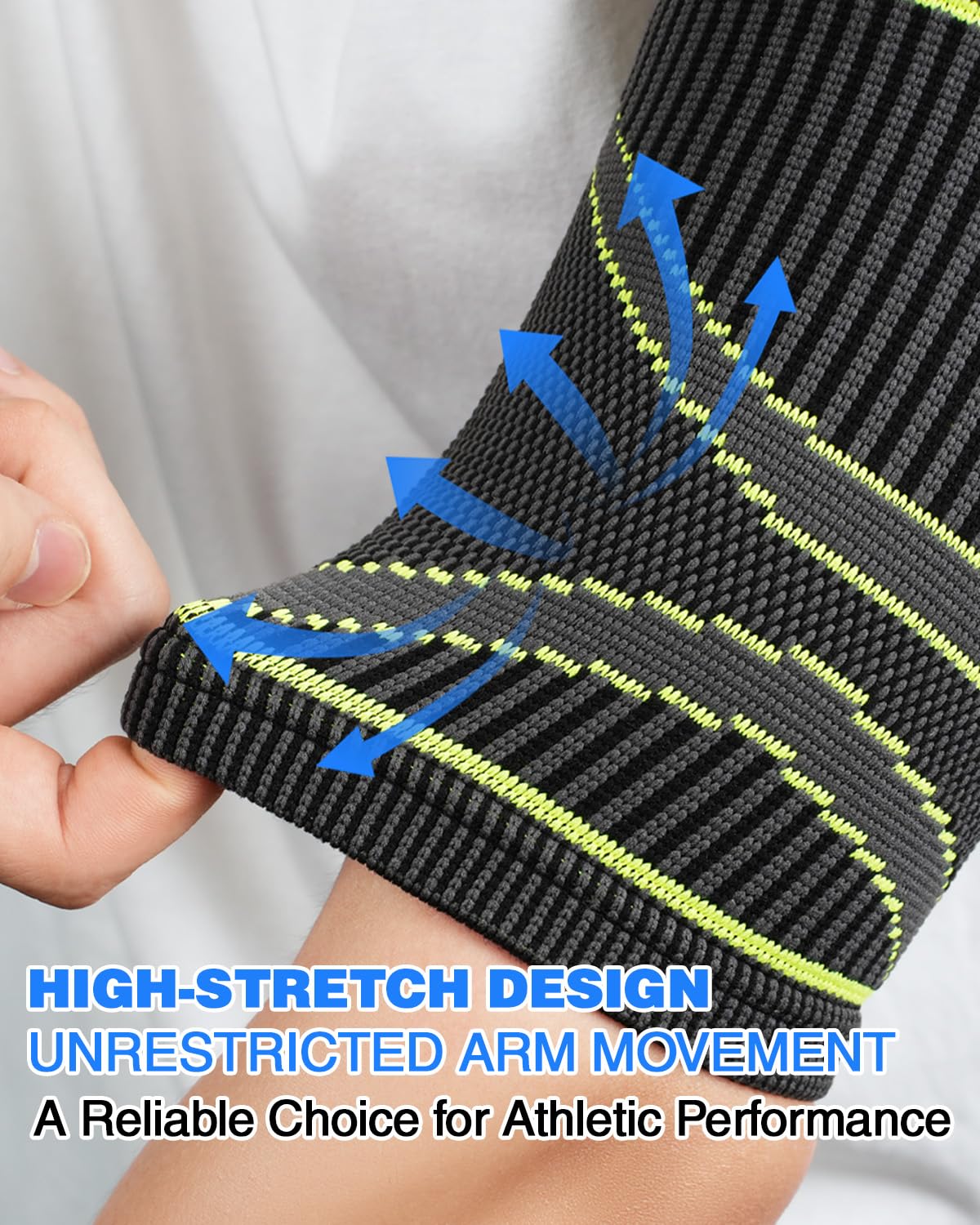 LISEPWU Bicep Tendonitis Brace for Pain Relief, (1Pair) Bicep Tendonitis Compression Sleeve for Muscle Strains Recovery, Arm Supports Sleeve for Workouts (XL)