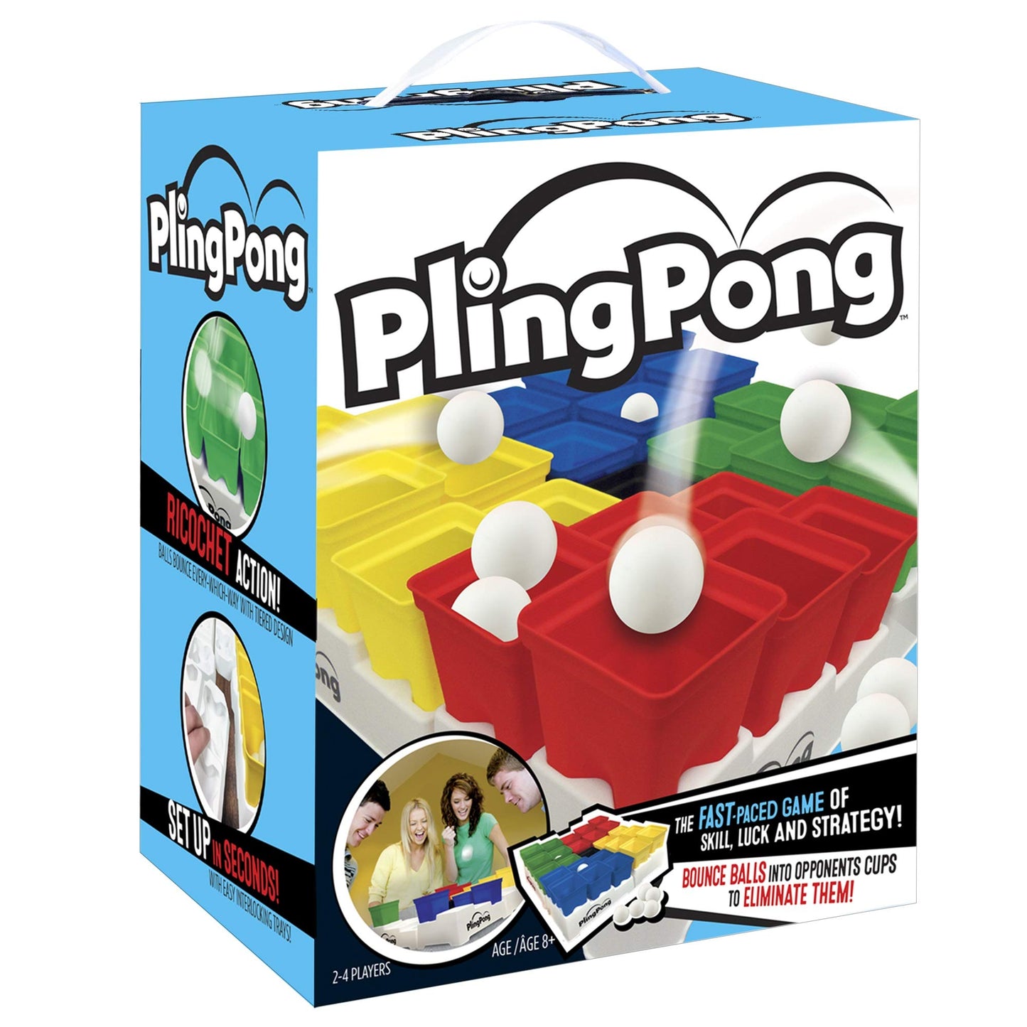 Buffalo Games PlingPong Plinko Bounce Board, 2-4 Players, Family Game Night