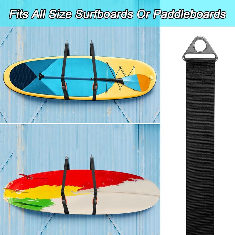 Paddle Board Carrying Strap - Adjustable SUP Kayak Carry Strap with Detachable Storage Bag | Black