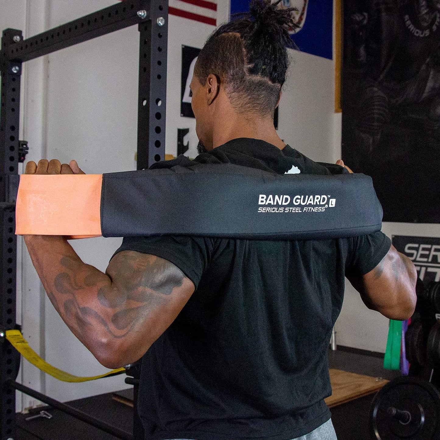 Serious Steel Fitness Band Guard - Protective Resistance Band Sleeve/Cover for Resistance Bands (Large) | Bands not Included Protect Your Resistance Bands from The Ground, Concrete, Sharp Edges.