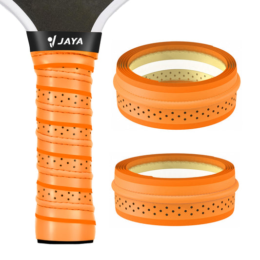 JAYA Pickleball Paddle Grip Tape, Pack of 2 Pickleball Overgrip Wrap, Orange Replacement Grip Wrap for Pickleball Rackets, Moisture Wicking Pickleball Grip Tape, Yellow