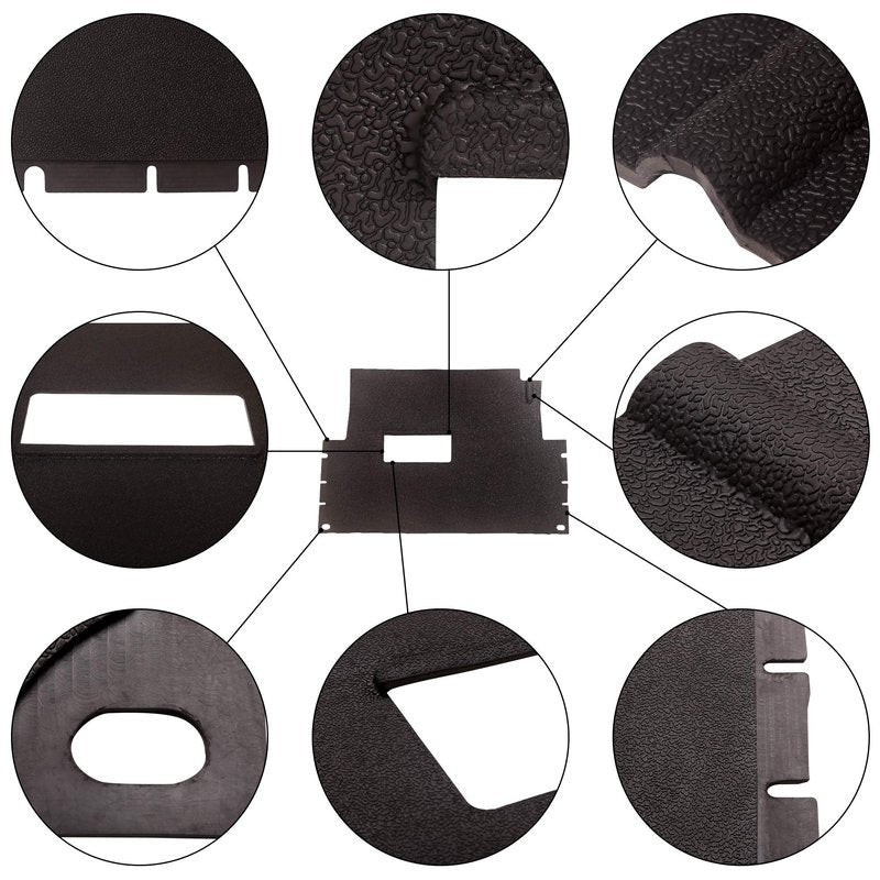 10L0L Full Coverage Liner Floor Mat for Club Car Precedent 2004-up, Club Car Tempo & Onward 2017-2022 Golf Cart, Replaces OEM# 102504801 102504802 103926401