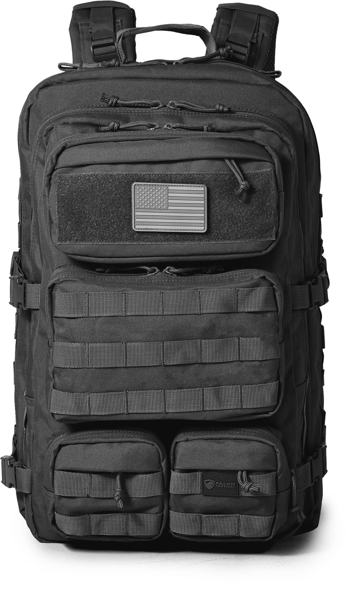 Falko Tactical Backpack 50L, 2.4x Stronger, Military Backpack, Heavy Duty Molle Large Backpack, Work, Outdoors