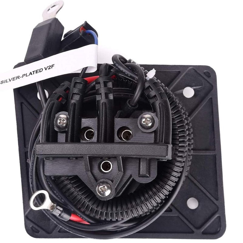 Huskey EZGO Charger Receptacle Delta-Q 48V Golf Cart Charging Port for 2008-Up EZGO RXV and 2014-Up EZGO TXT Electric Golf Carts, Replaces OEM Part #602529, 613304,After-Market Reference #8054