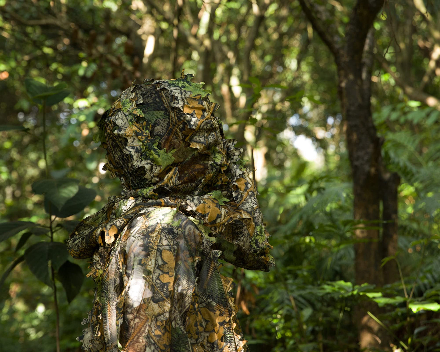 3 Pack Ghillie Camouflage Leafy Hat, Ginsco 3D Full Face Mask for Men Camo Headwear Face Cover for Outdoor Hunting Photography