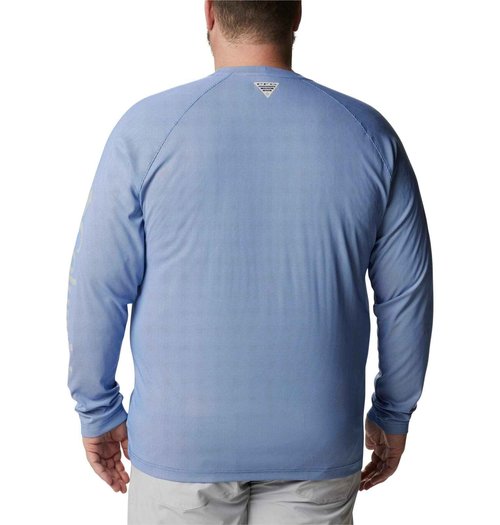 Columbia Men's Terminal Deflector Long Sleeve, Vivid Blue/Cool Grey, X-Large