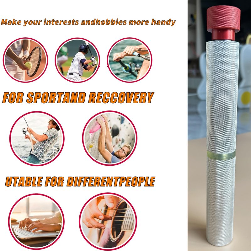 Adjustable Resistance Forearm Strengthener&Grip Strength Trainer-Durable Anodized Aluminum Wrist Roller for Men and Women, Home Gym Workout Equipment