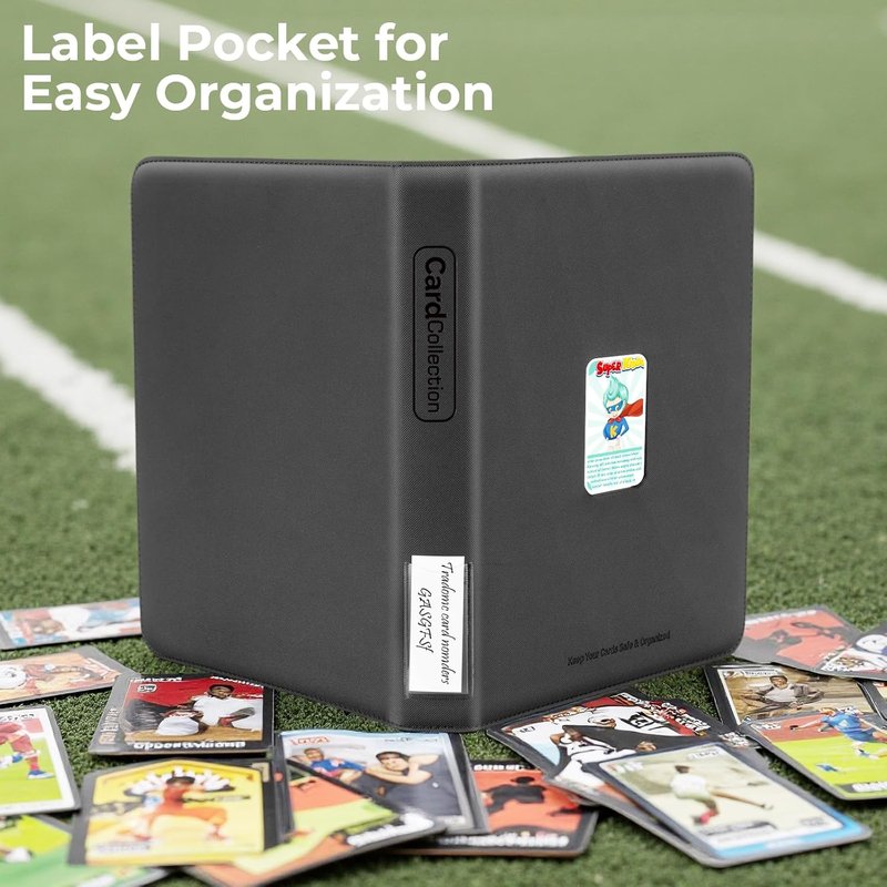 Leather Baseball Trading Cards Binder - Premium 936 Pockets Collector Album with Zipper | Compatible with TCG, MTG, Football, Soccer Cards