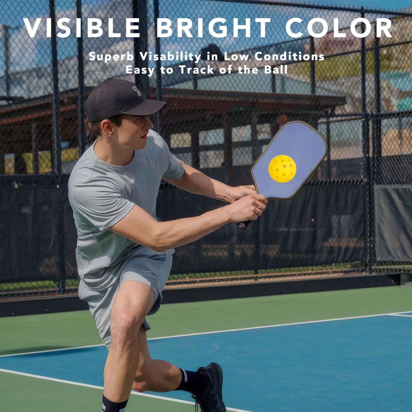 PICKLETECH Pickleball Balls 20 Pack, 40 Holes USAPA - Multicolor