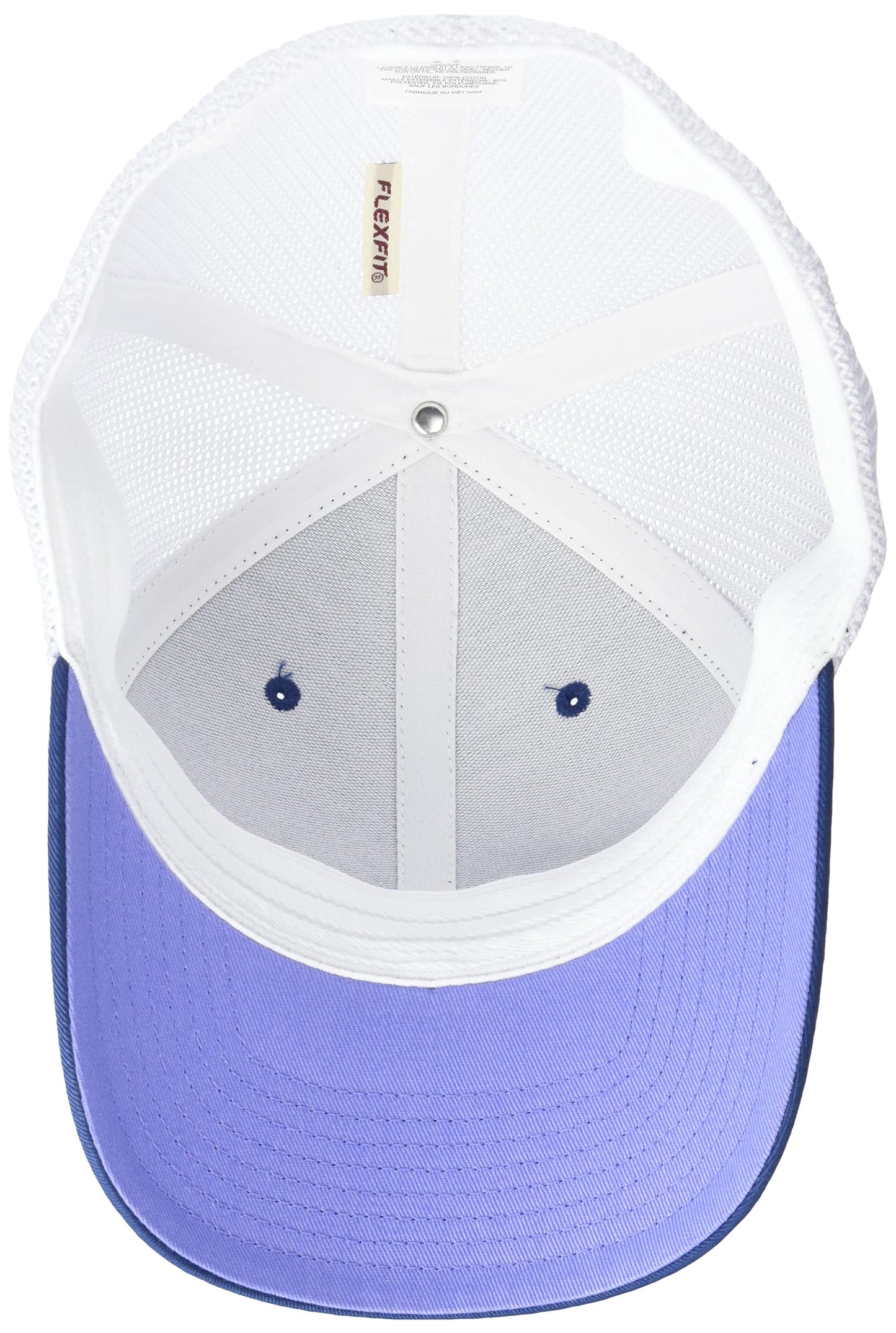 Columbia Unisex PFG Logo Mesh Ball Cap - High, Carbon/Violet Sea, Large/X-Large