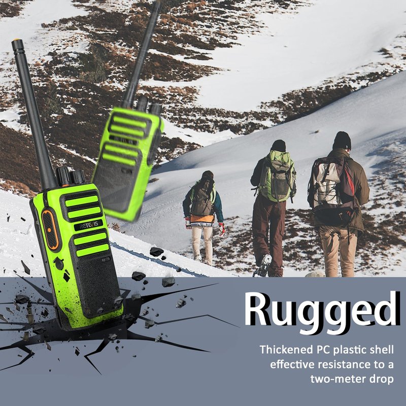 Retevis RB17A Walkie Talkies Long Range, GMRS Two Way Radios, 2200mAh Rechargeable Battery, SOS, Emergency Radios, Handheld Radio for Camping Hunting Road Riding Fishing (2 Pack)