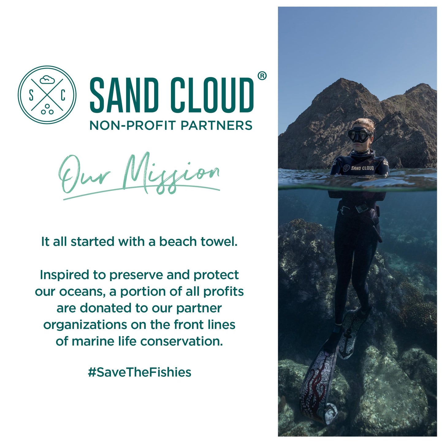 Sand Cloud Turkish Beach Towel - Sand Resistant - 100% Organic Turkish Cotton Yarn - Quick Dry Towel for Beach, Picnic, Blanket or Bath - As Seen on Shark Tank - Marine Life (Emperor Penguin)
