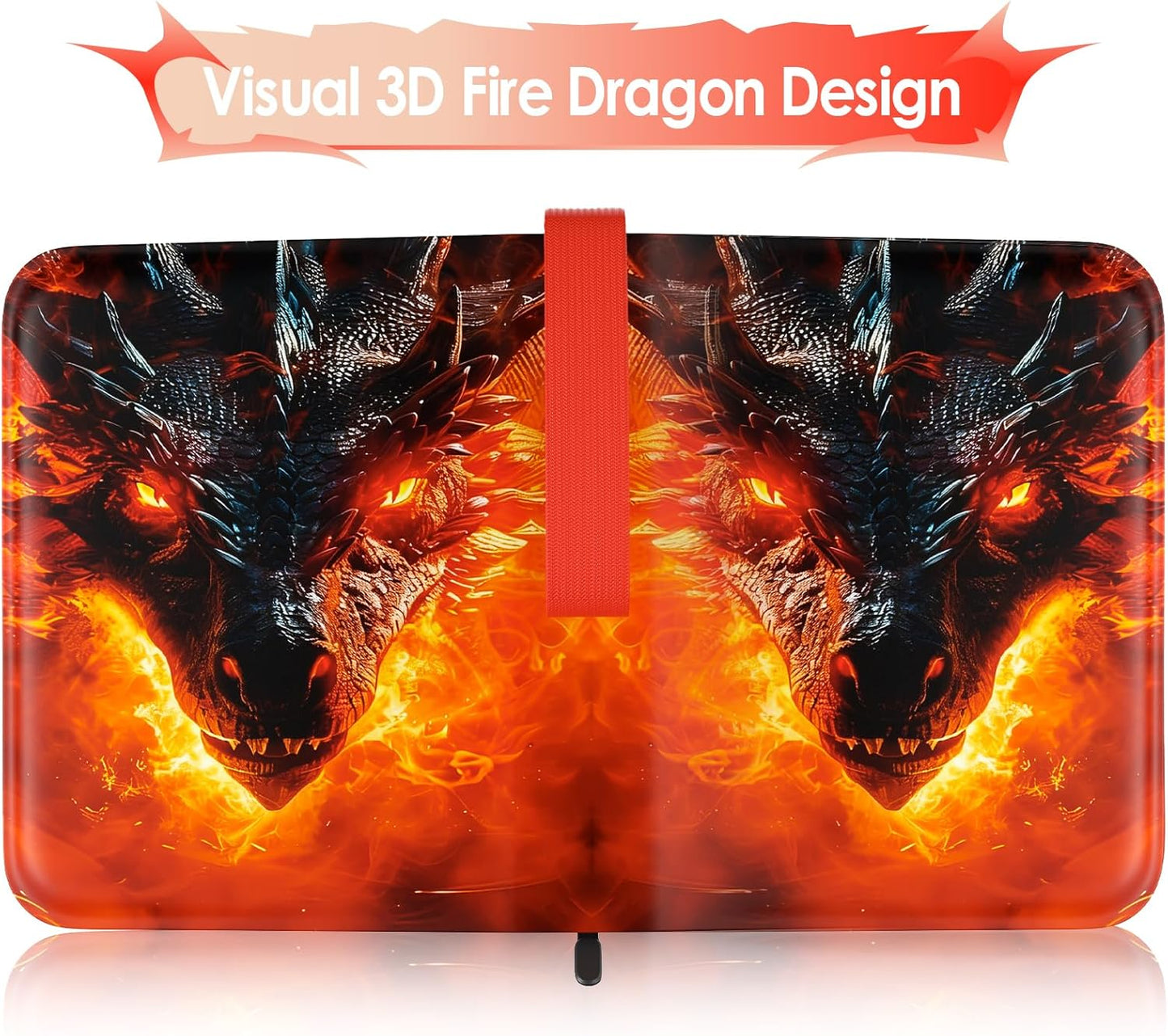 Trading Card Binder - Waterproof PU 400-Pocket Holder | Portable Zippered Album for MTG/TCG Collectibles